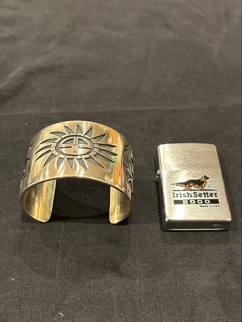 HOPI/ホピ族e Phillips作 オーバーレイ バングル