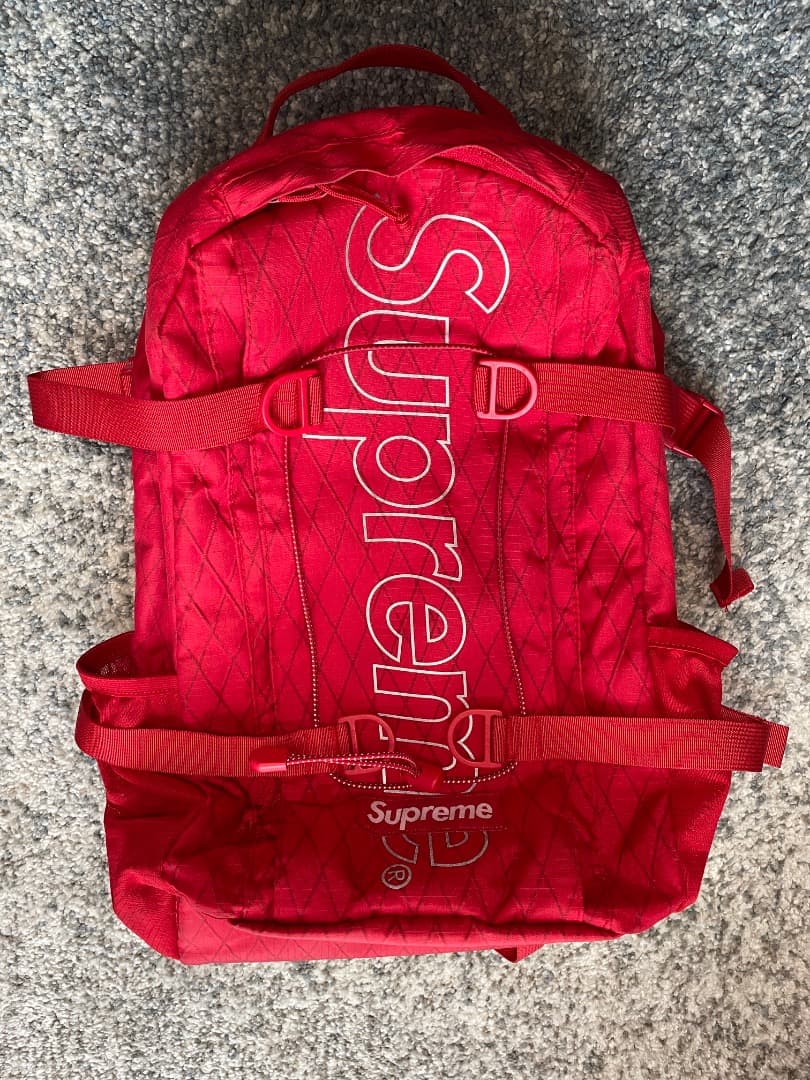 【正規品】Supreme Backpack FW18 レッド 美品