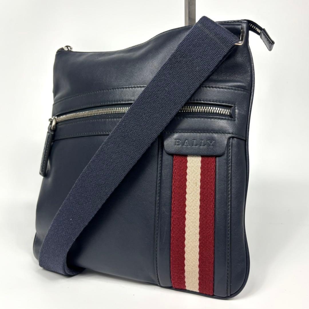 専用BALLY バリー　メンズ　ショルダーバッグ　レザー　本革　ネイビー