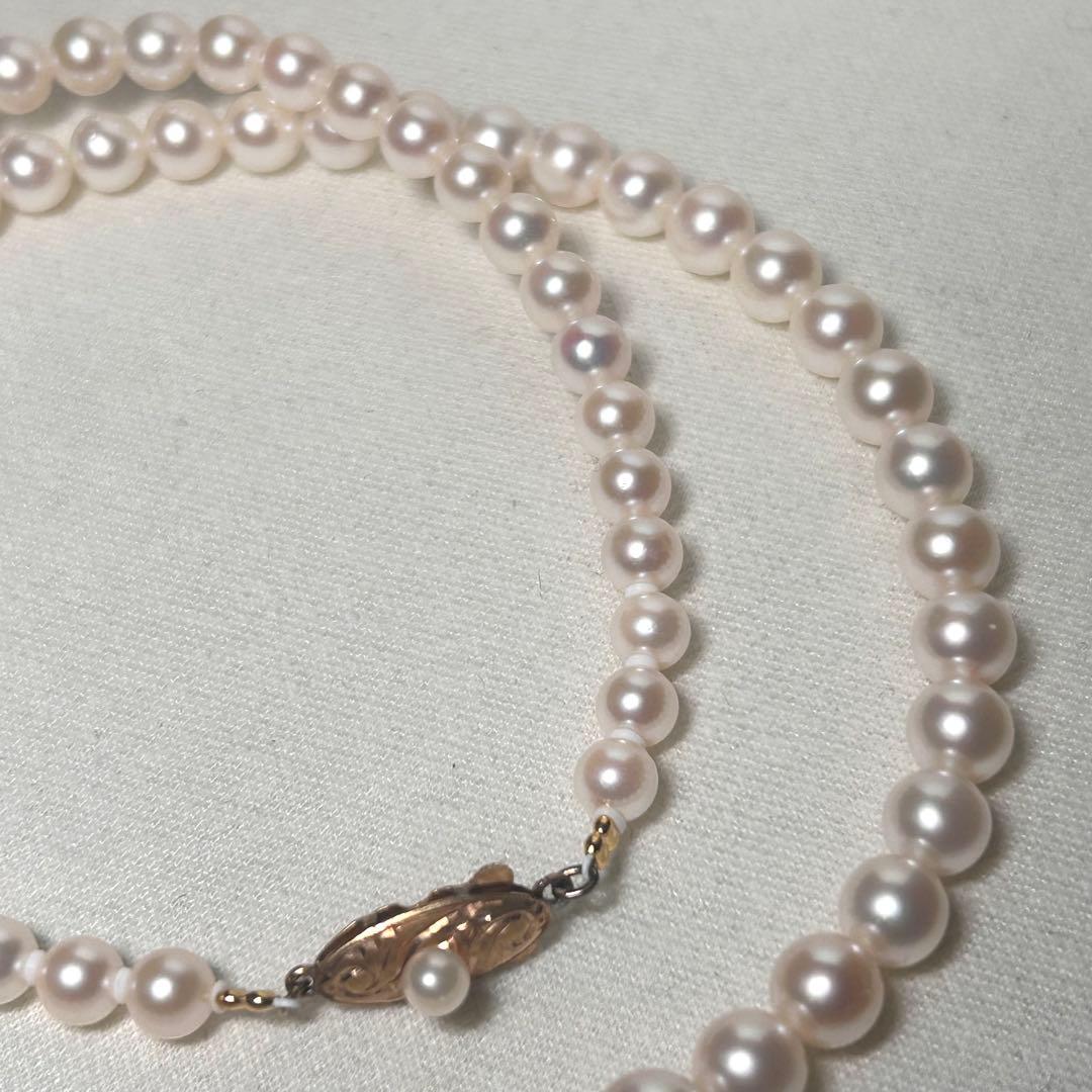 【K18✨】あこや 真珠 パール グラデーションネックレス 5.0〜8.4mm