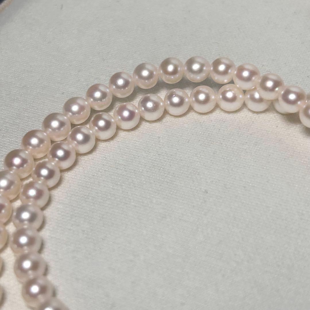【K18✨】あこや 真珠 パール グラデーションネックレス 5.0〜8.4mm