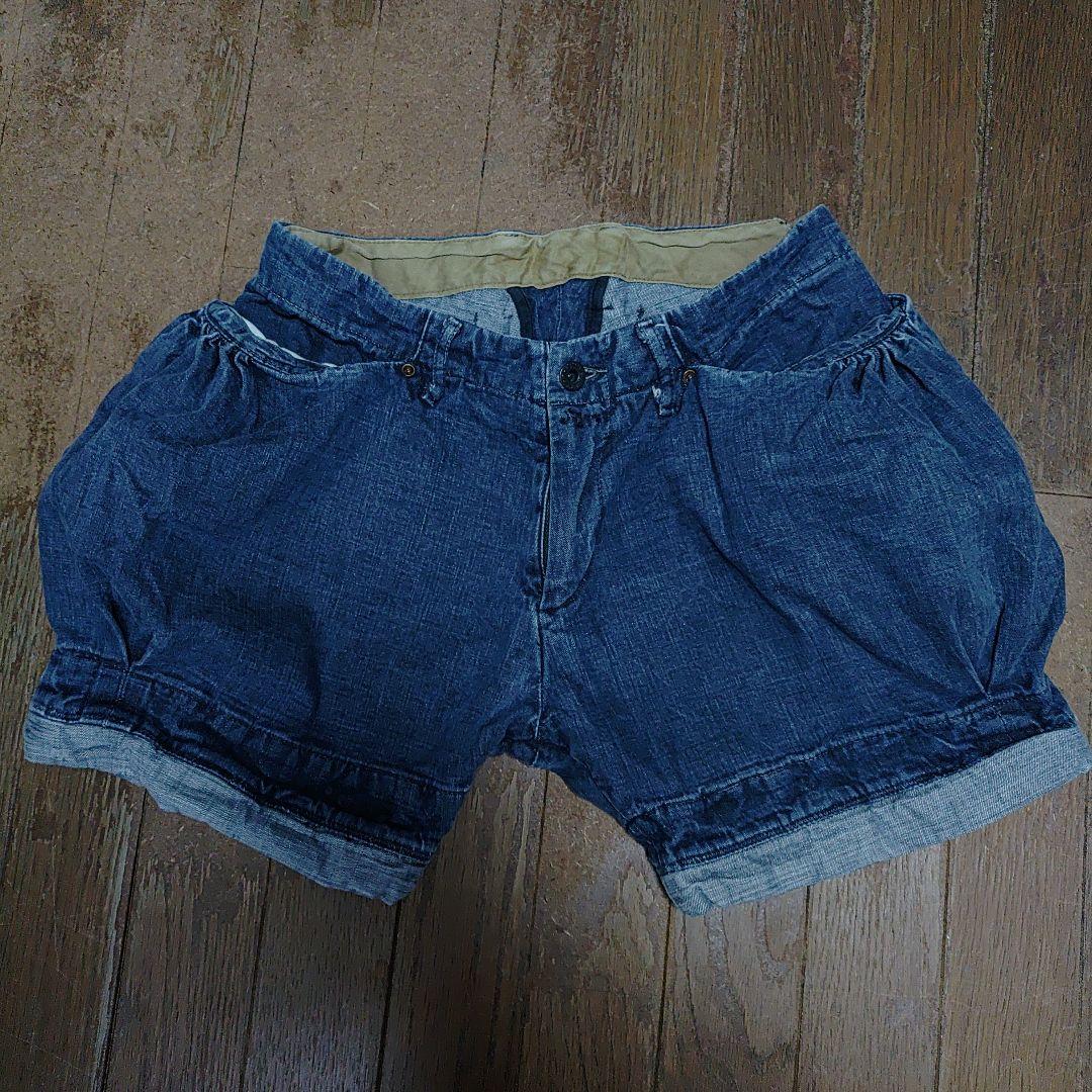 KAPITALキャピタル日本製 初期かぼちゃデニムショートパンツsize0/XS
