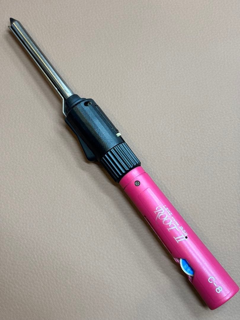 超美品LENZ C-8レンツルートアイロン　元巻き丸8㎜　理容アイロン