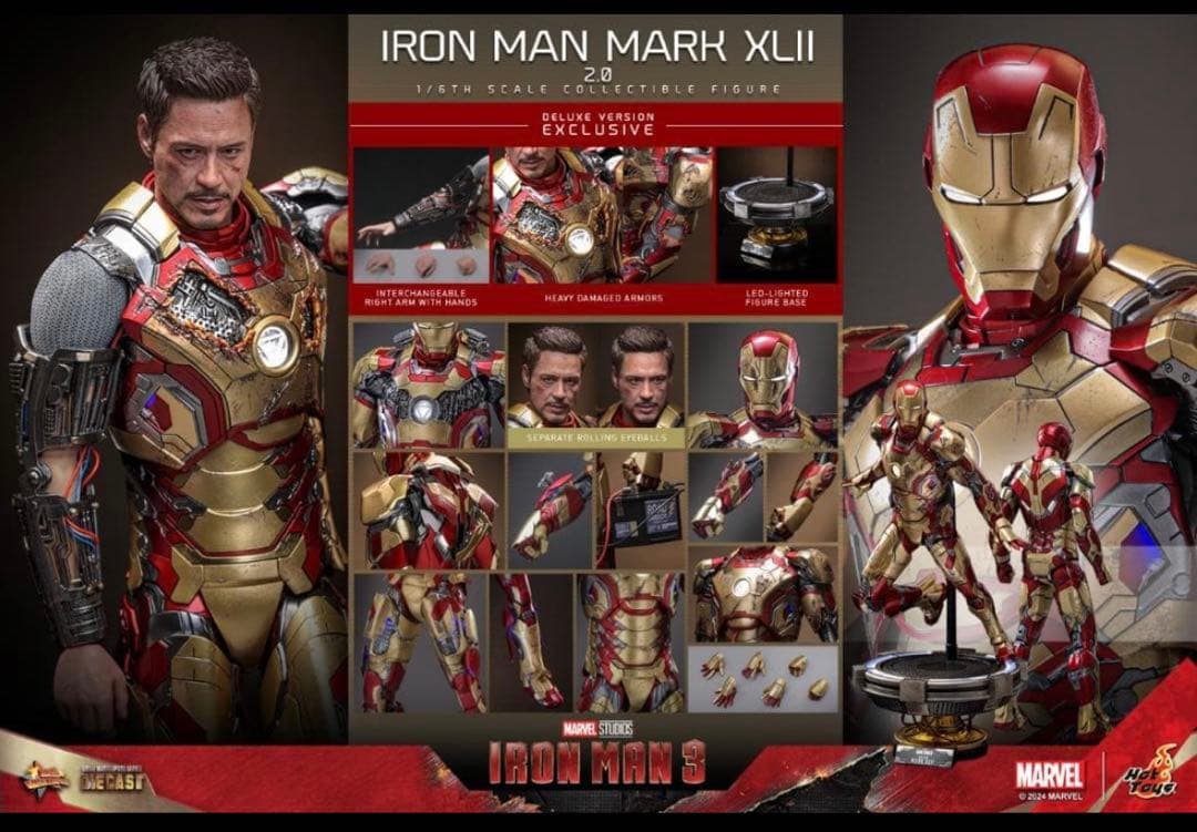 ホットトイズ　アイアンマンマーク42 2.0 デラックス版