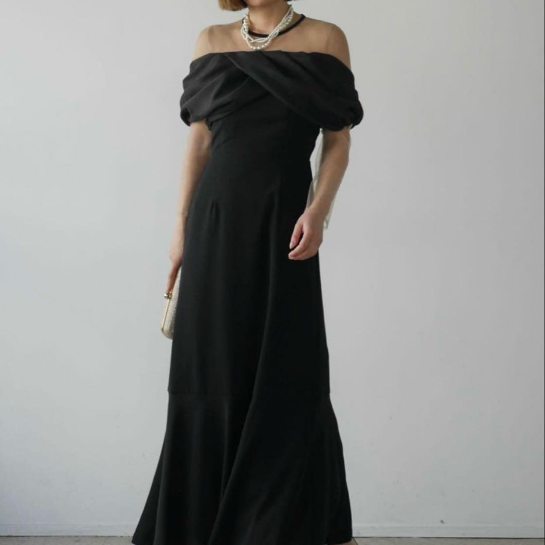 bell sleeve dress niana オフショルダーマーメイド