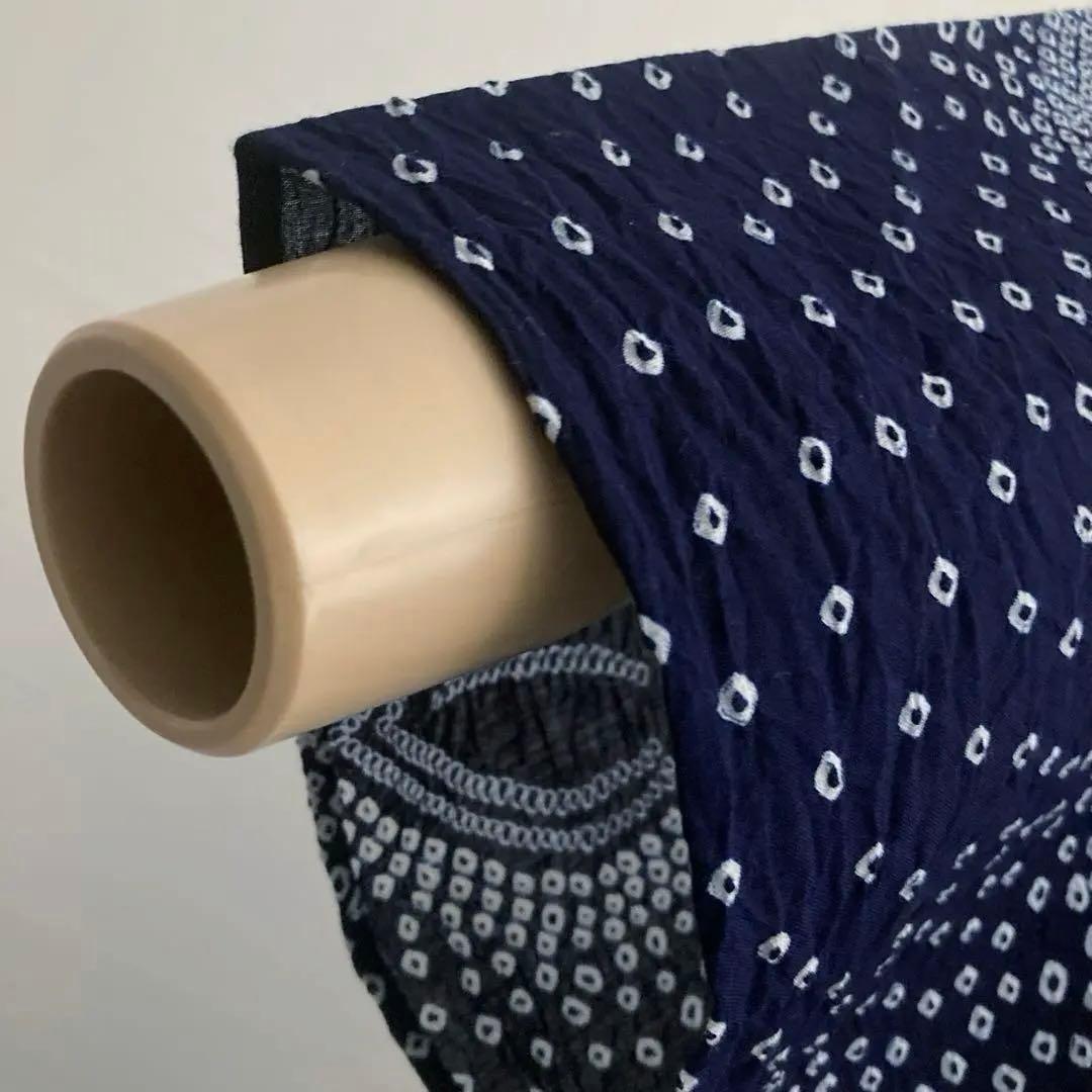 有松絞り　手縫い上質浴衣　濃紺　身丈159cm 未使用しつけ付　No.5-78