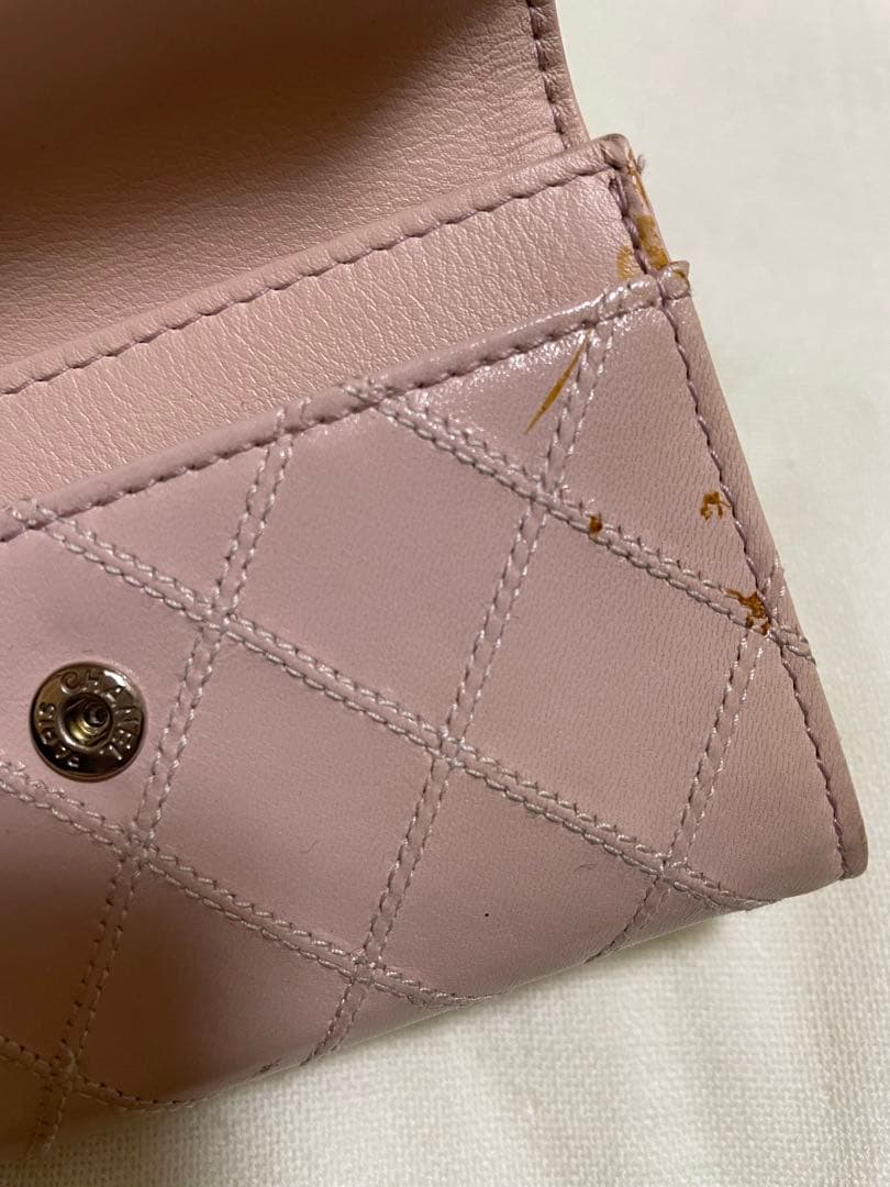 CHANEL シャネル　ステッチ カードケース　名刺入れ