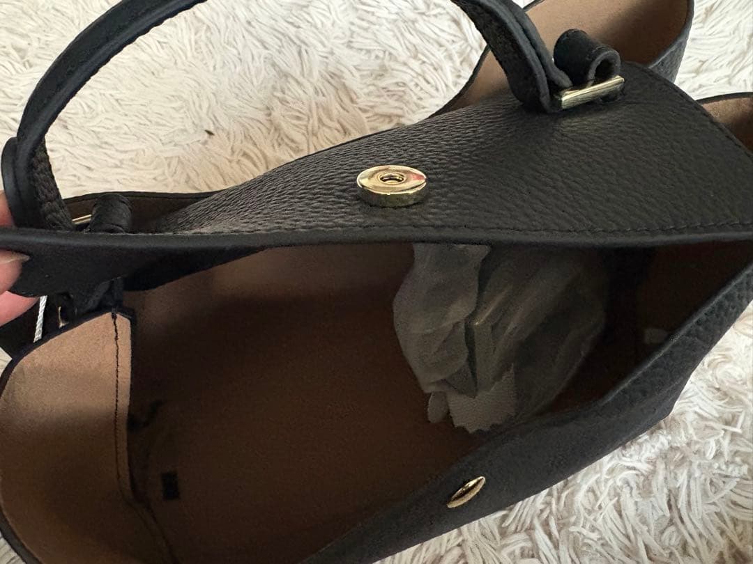 ヘイニ　マロエ　ブラック　ショルダー付き　HAYNI Marollet 本革