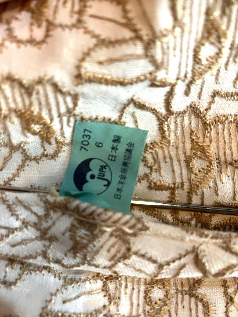 刺繍　日傘　日本製　和装　洋装　正装　日本用傘復興協議会　生成り　白　レース