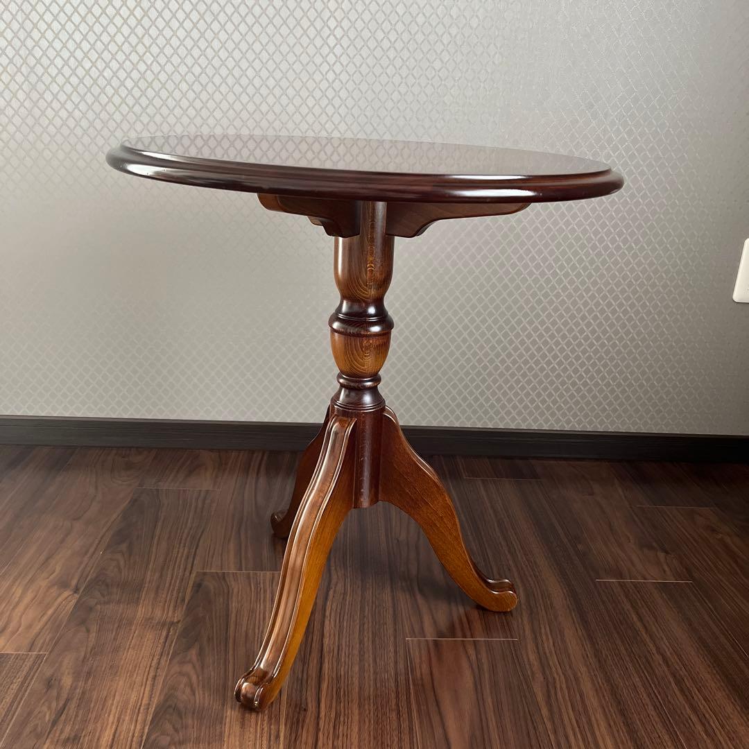 カリモク　コロニアルシリーズ丸テーブル