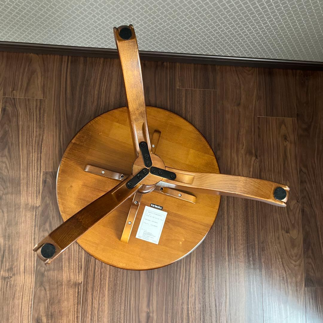 カリモク　コロニアルシリーズ丸テーブル