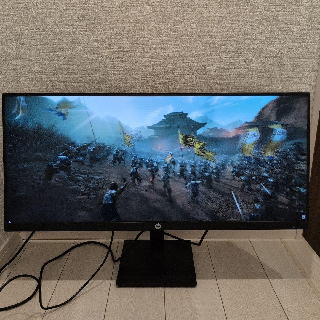 動作確認済み　HP X34 WQHD ウルトラワイドモニター