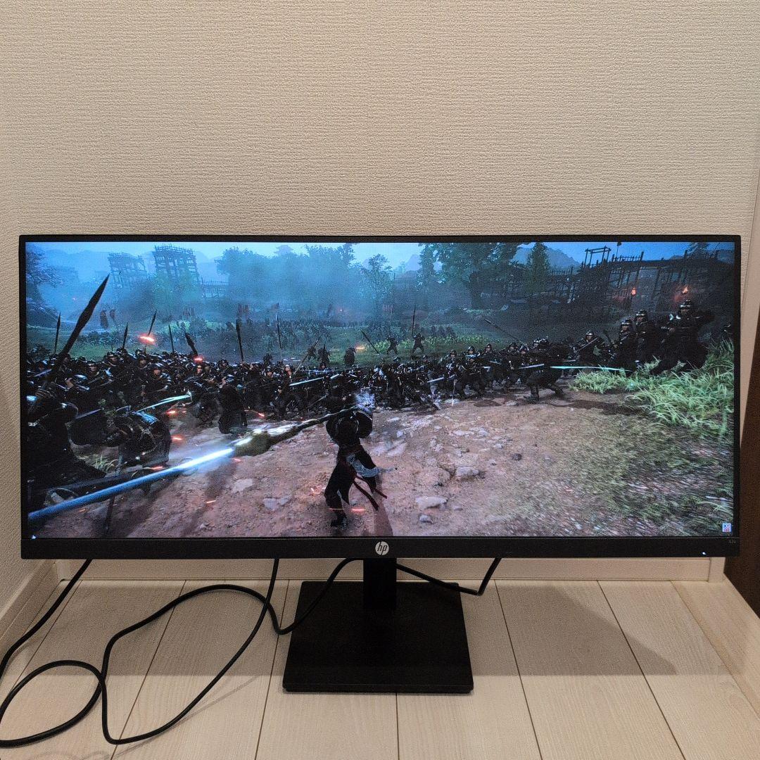 動作確認済み　HP X34 WQHD ウルトラワイドモニター