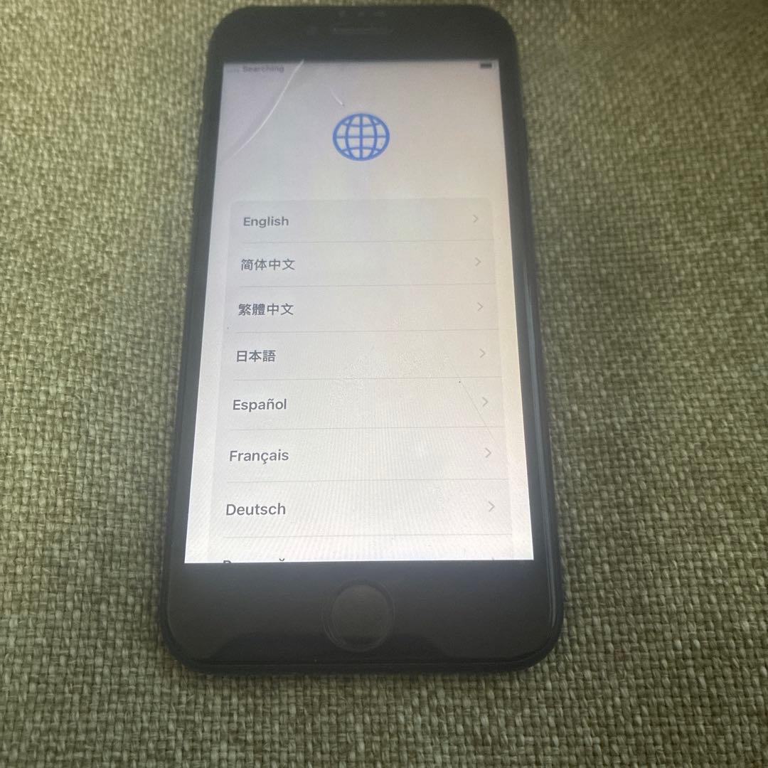 Apple iPhone SE3 ブラック 画面傷あり128GBジャンク品