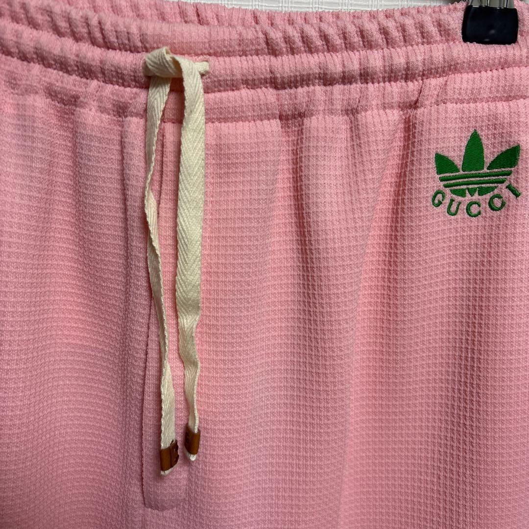 GUCCI ✖️adidasピンク ストレートパンツサイズ38