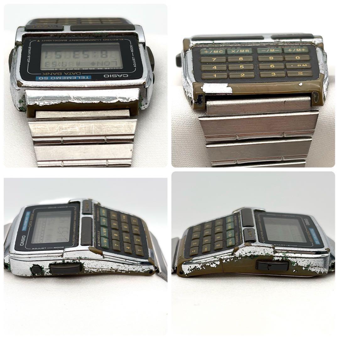 稼働品 CASIO カシオ 腕時計 メンズ データバンク ヴィンテージ y2k