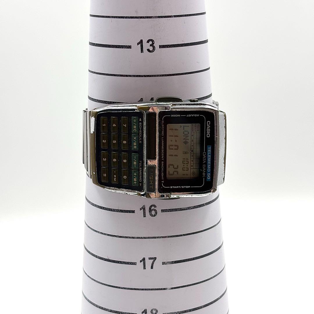 稼働品 CASIO カシオ 腕時計 メンズ データバンク ヴィンテージ y2k