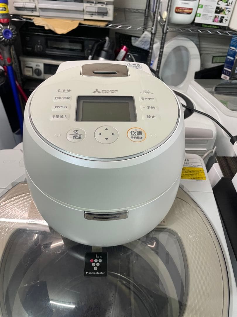 三菱NJ-AWA10-W 炊飯器 本炭釜 KAMADO[5.5合 /IH]