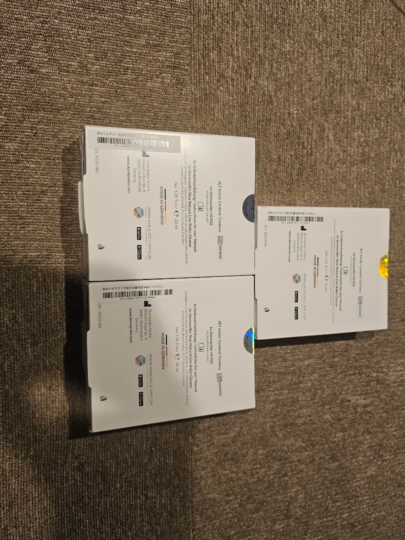 【新品未開封】ダーマローラー HC902/ローラークリーナーセット 正規品　3個