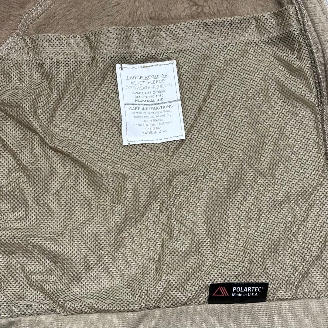 米軍実物 デッドストック ECWCS GEN3 コヨーテ レベル3 L R