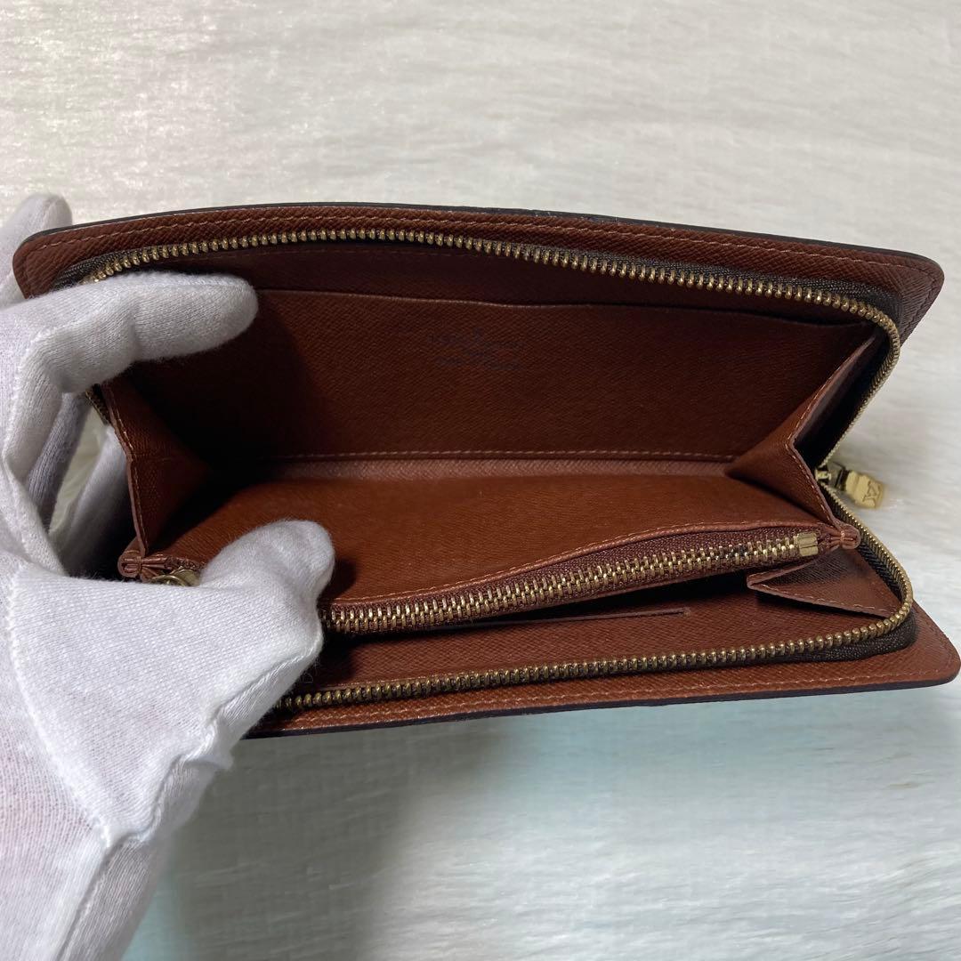 本日限定　ルイ　ヴィトン モノグラム ポルトモネジップ 長財布　茶色　ファスナ