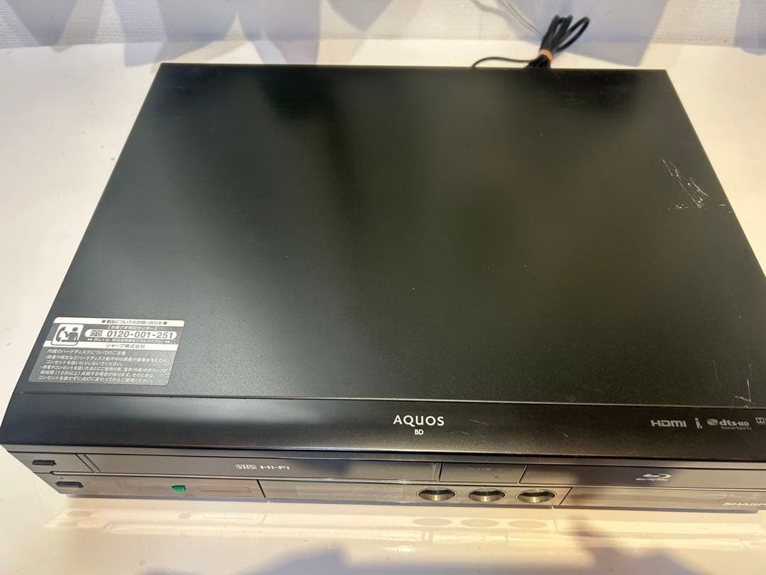 SHARP VHS一体型ブルーレイレコーダーBD-HDV22