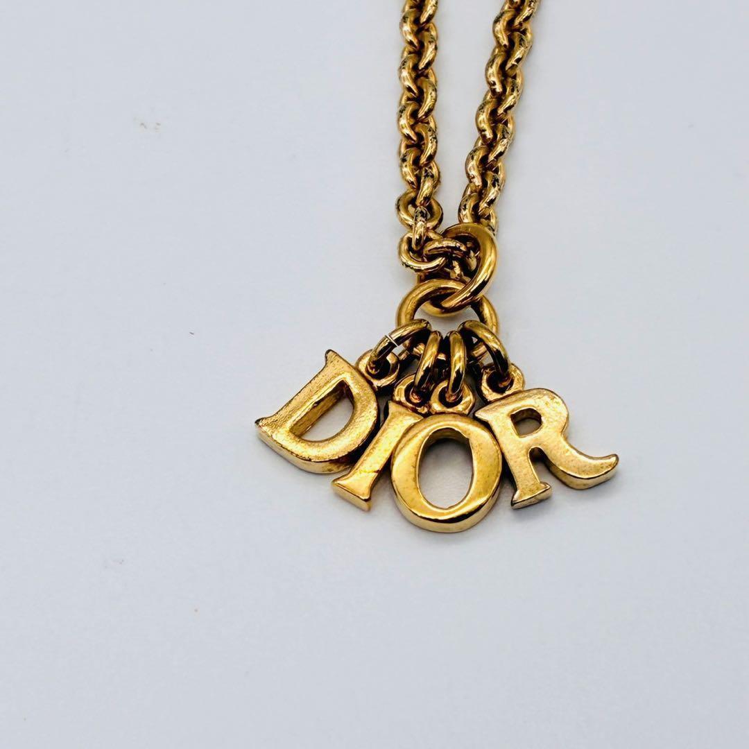 Christian Dior クリスチャンディオール ロゴ モチーフ ネックレス