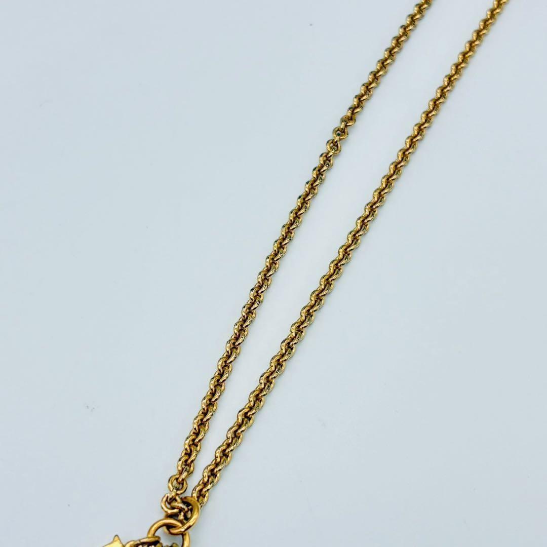 Christian Dior クリスチャンディオール ロゴ モチーフ ネックレス