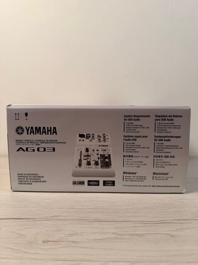 YAMAHA AG03 オーディオインターフェイス iPad/iPhone対応