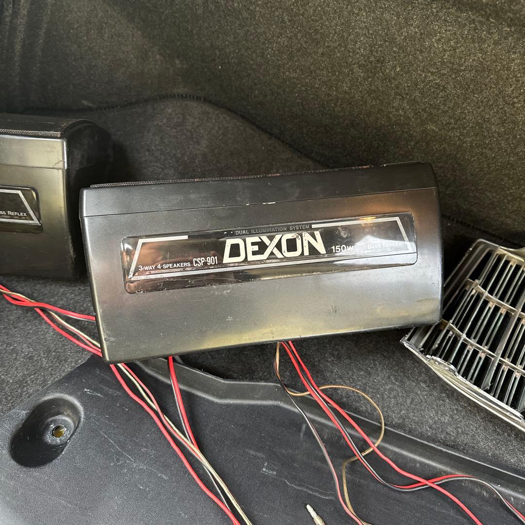 車　置き型　スピーカー　当時物