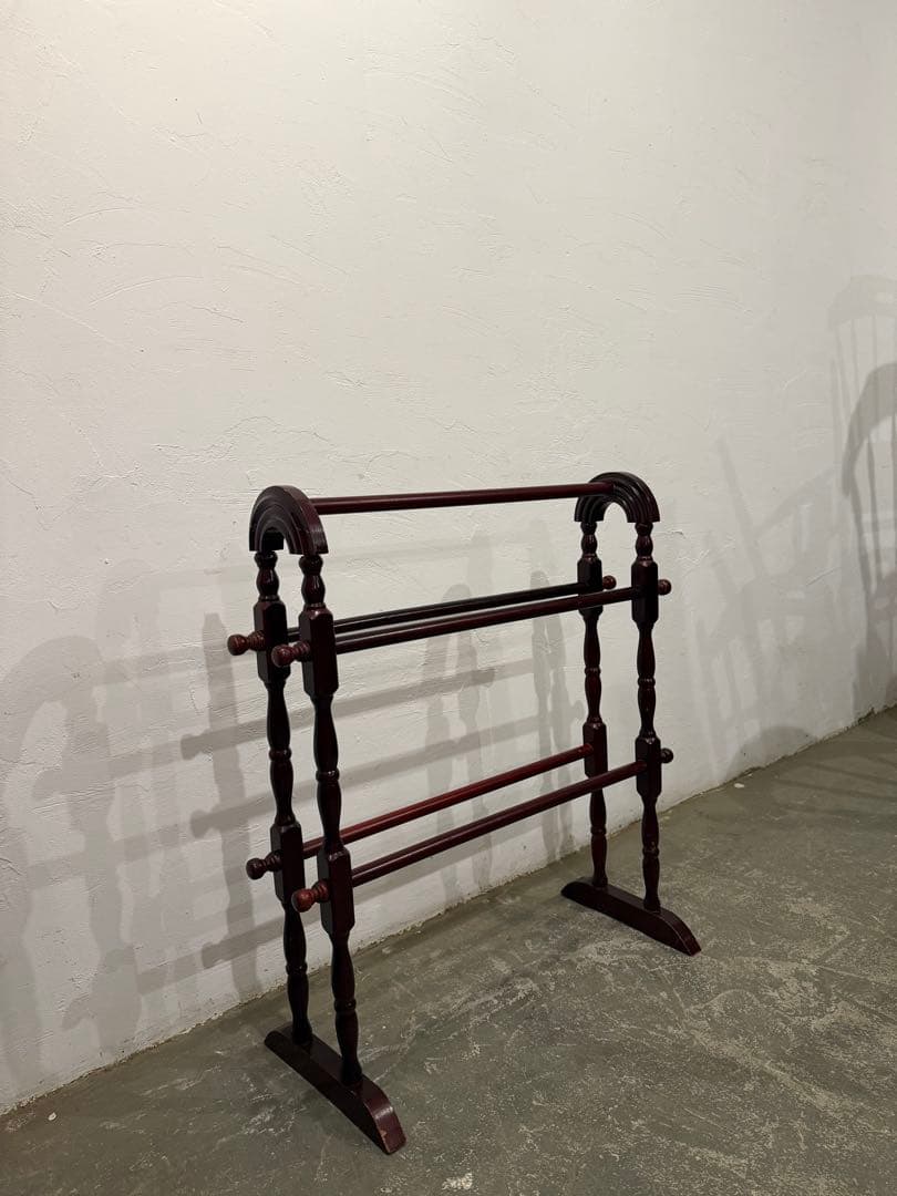 年末年始saleビンテージ　ペイント　木製タオルハンガー　アンティーク