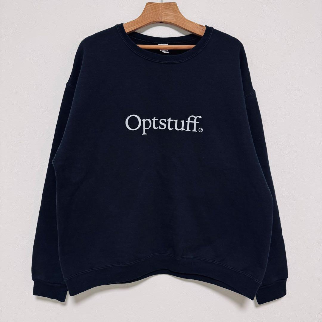 OPTSTUFF クルーネックスウェットシャツ オプトスタフ