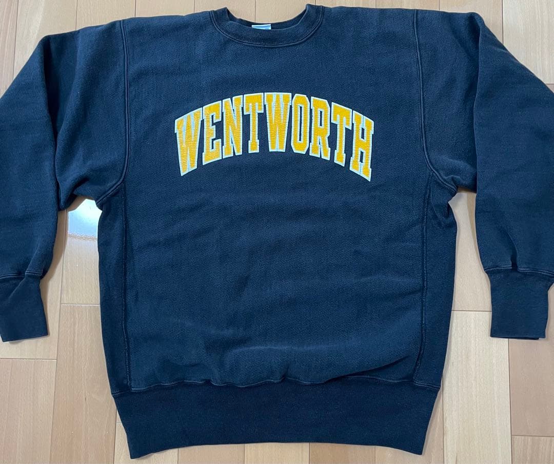 グッドカラー！黒✖️黄色 USA製 チャンピオン リバースウィーブ 極美品！90s