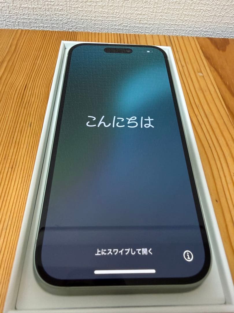 iPhone 15 128GB simフリー バッテリー残量100%！