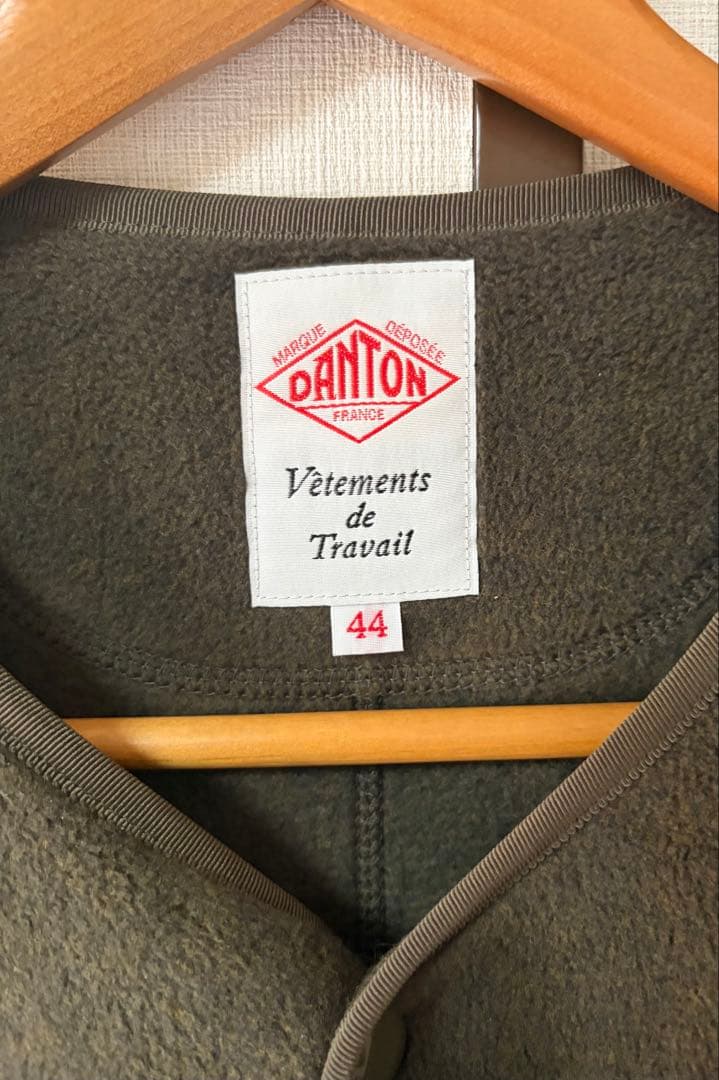 danton ダントン ノーカラーフリース Dグリーン 44 remilla