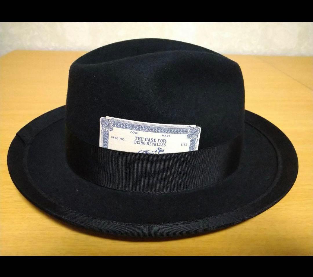 新品　TheHW dog&co ドッグアンドコー　ブラック　ハット　38インチ