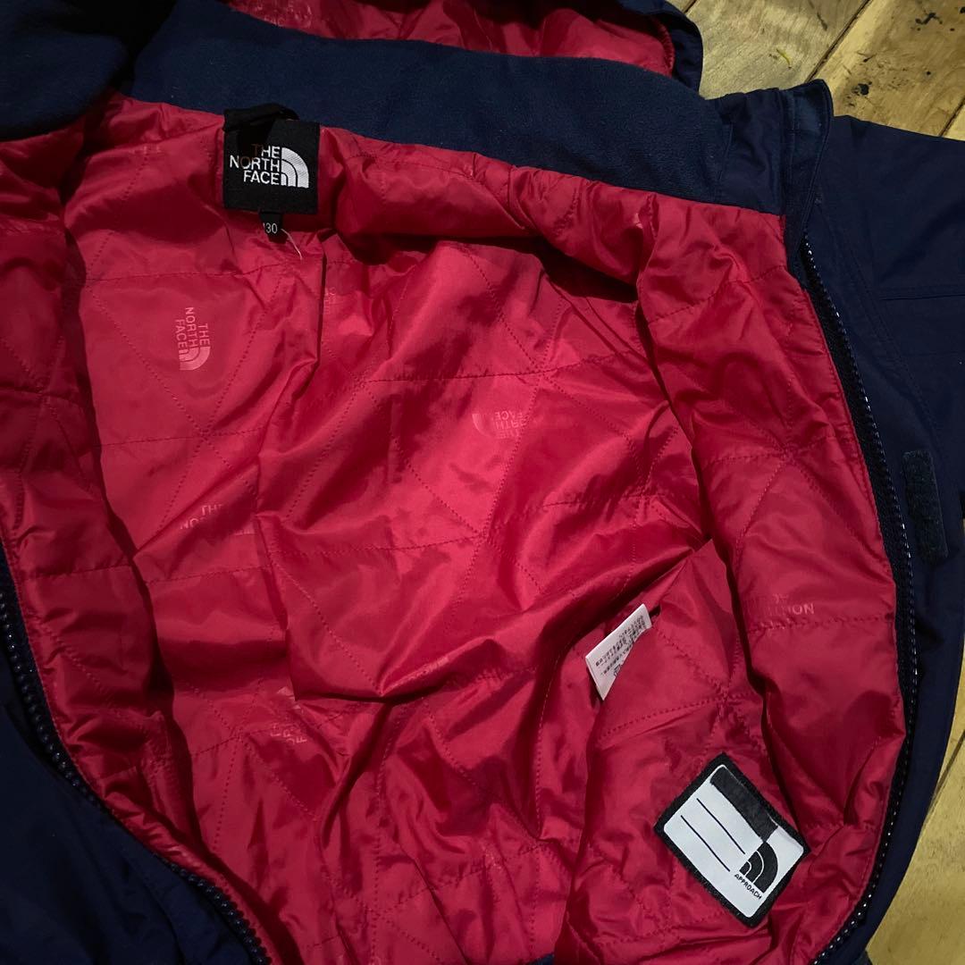 ノースフェイス キッズ つなぎ ジャンプスーツ スノーウェア ネイビー 130