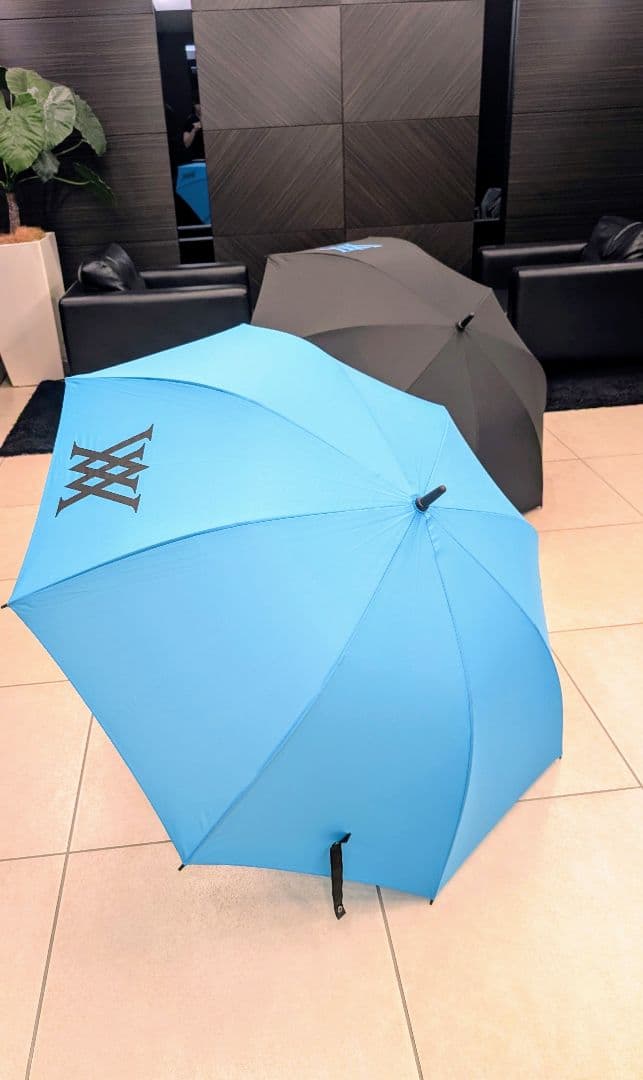 【ひで】新品未使用　ANEW GOLF　傘　青×黒　2本セット