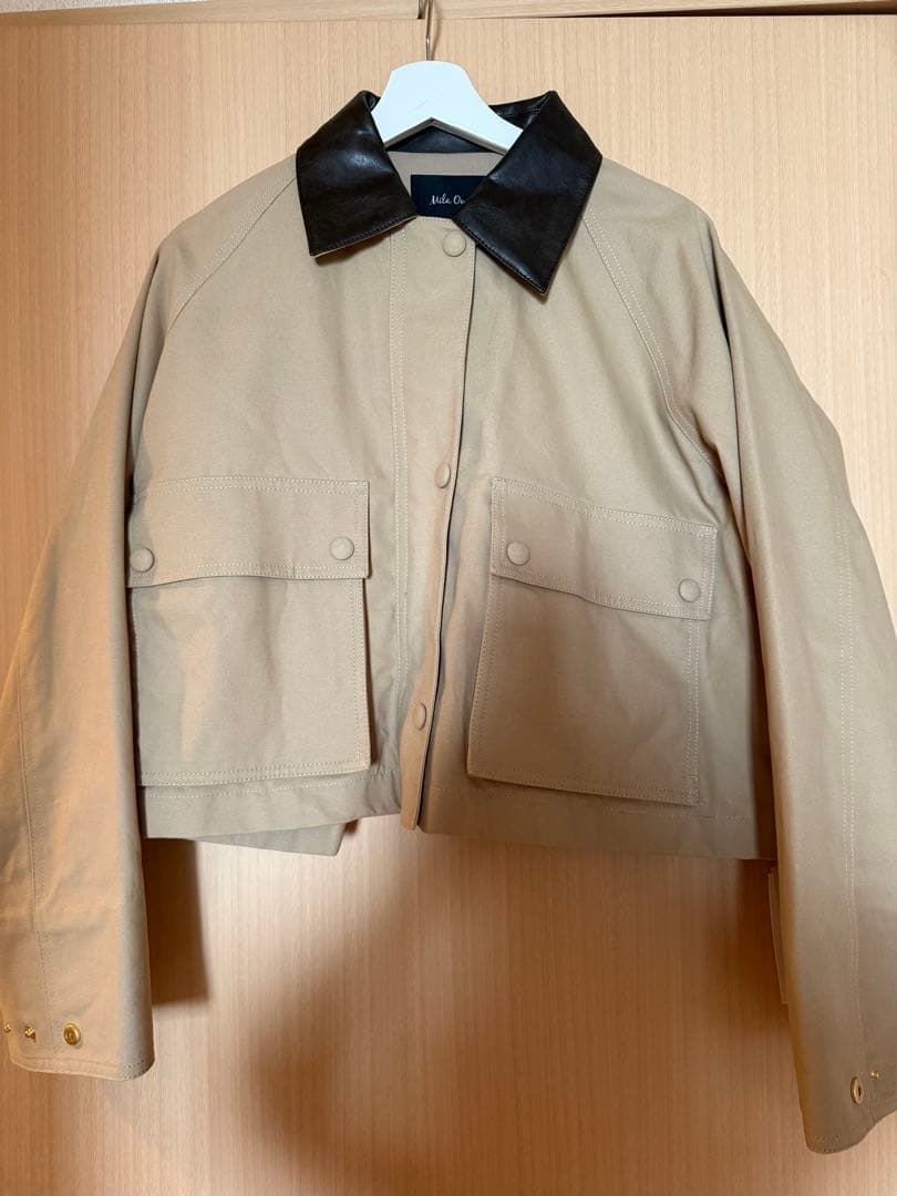 新品mila owen ショートハンティングジャケット　BEG