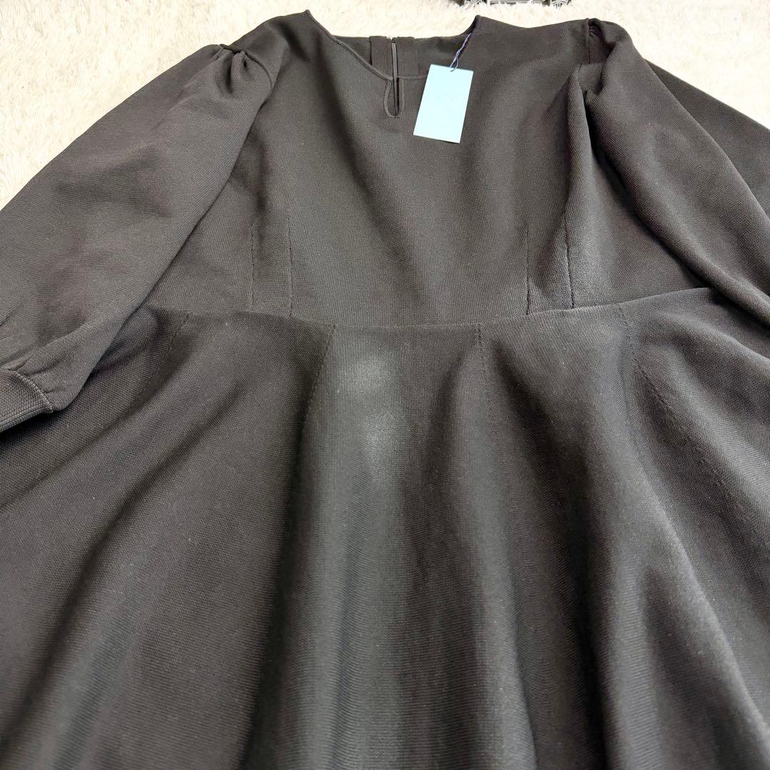 【新品タグ付き】大きいサイズ 組曲 ワンピース シワになりにくい ブラック 6