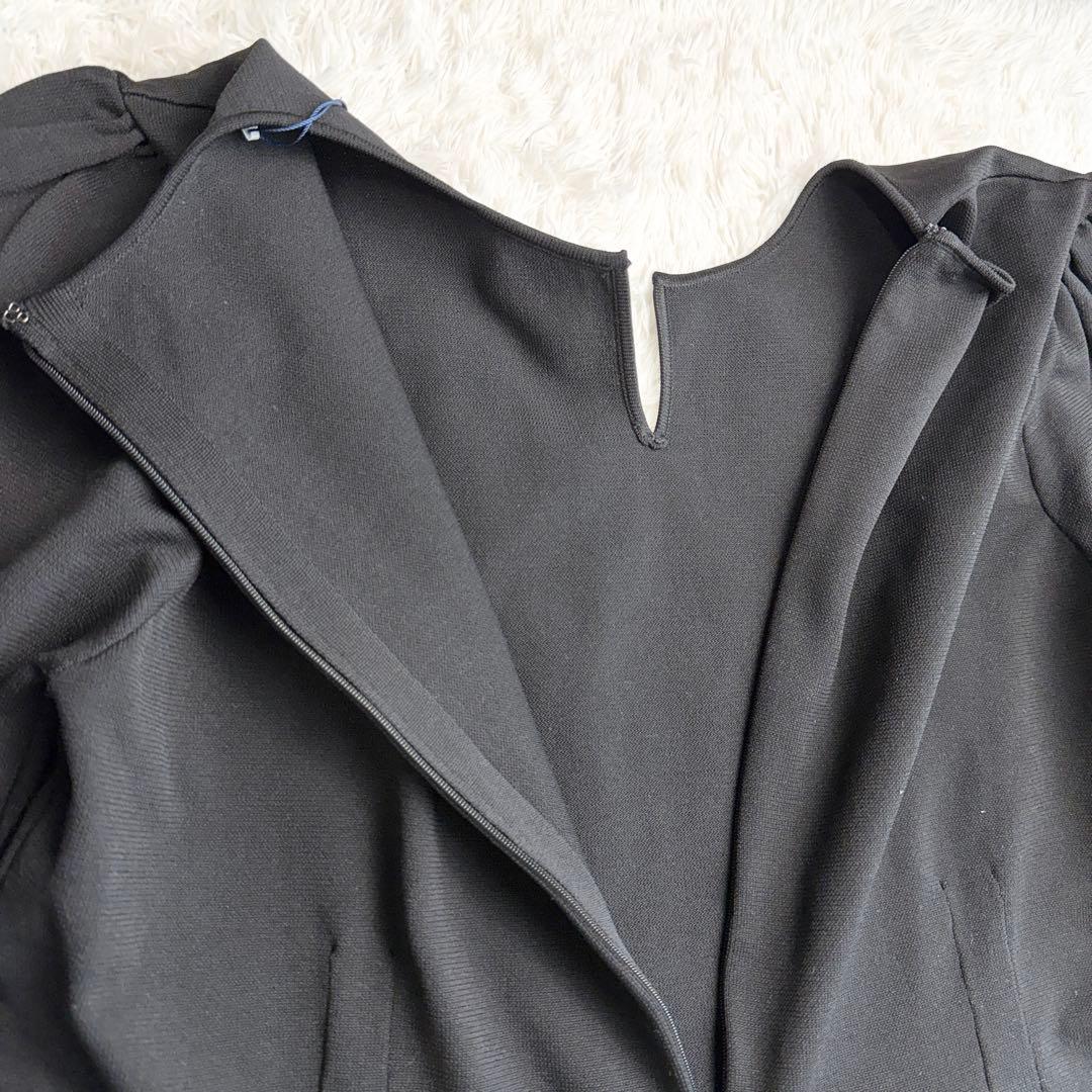 【新品タグ付き】大きいサイズ 組曲 ワンピース シワになりにくい ブラック 6