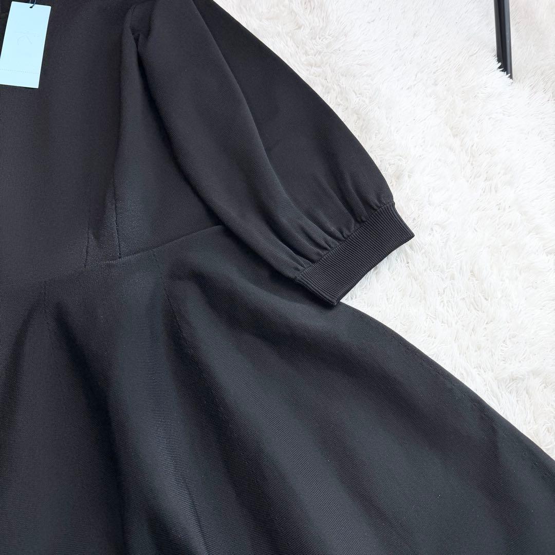 【新品タグ付き】大きいサイズ 組曲 ワンピース シワになりにくい ブラック 6