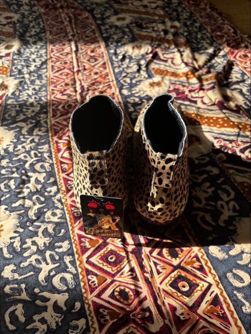 新品 ヒステリックグラマー チーター ヒョウ柄ブーティ 23.5cm