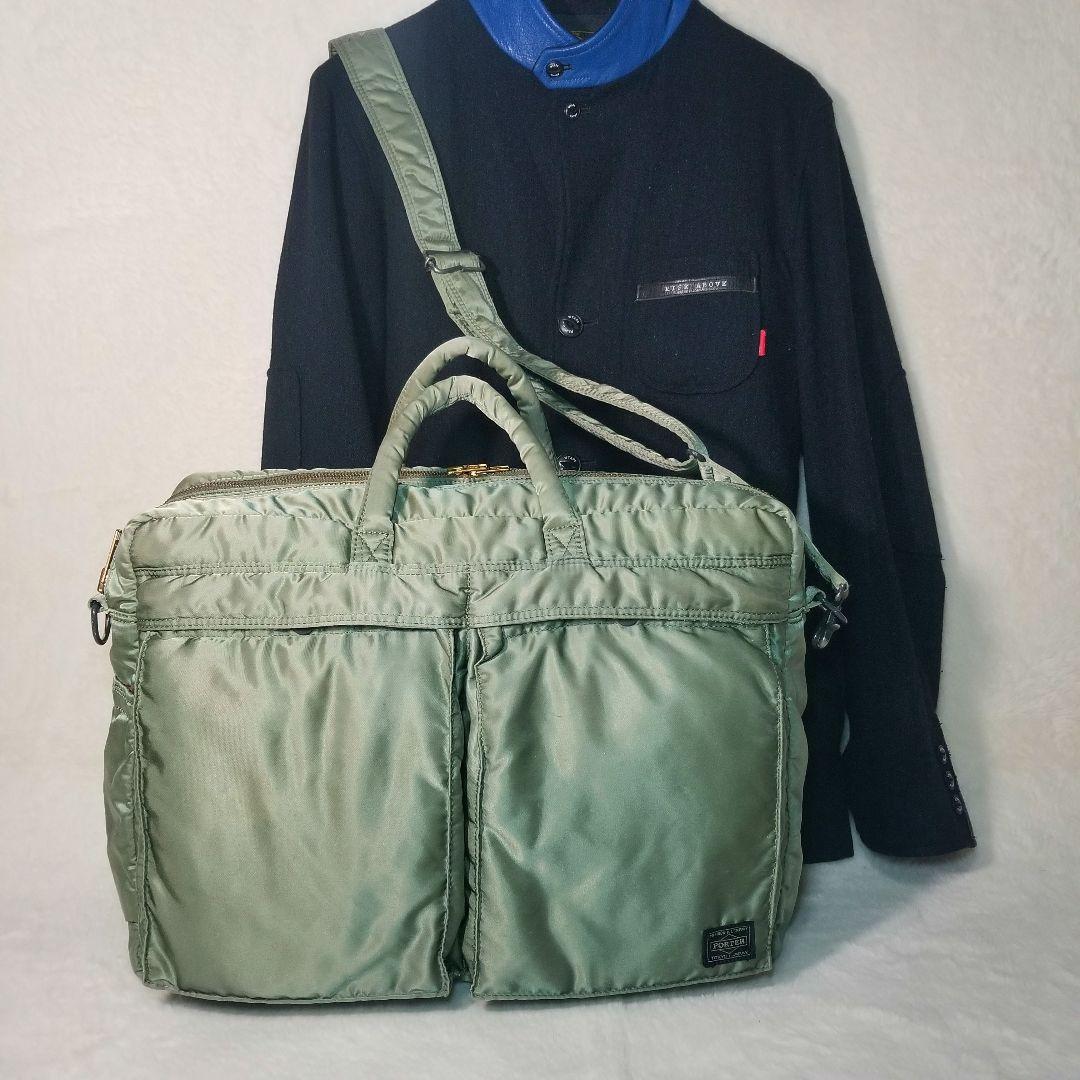 美品　PORTER ポーター 2WAY ヘルメットバック　カーキ　2層式　XL