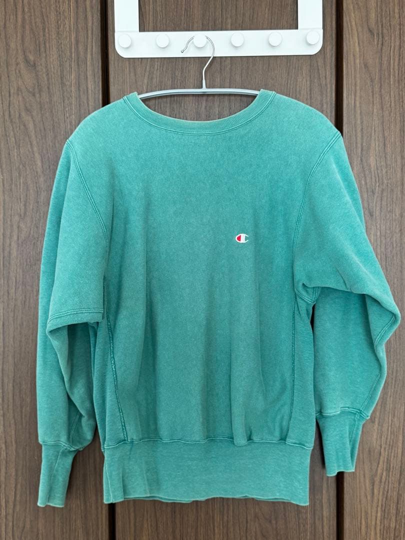 90s チャンピオン リバースウィーブ ターコイズグリーン USA製