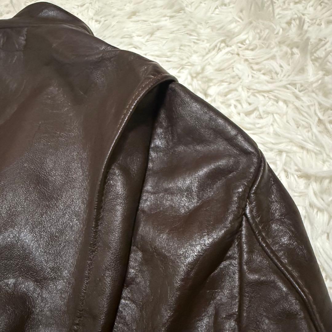 80年代　シアーズ　シングルライダースジャケット　42