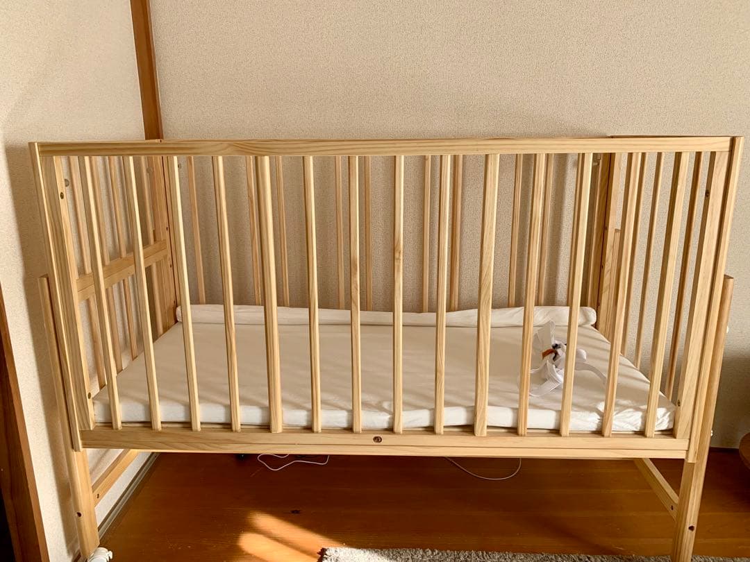 そいねーるラージ ナチュラル ベビーベッド 専用マット付 大和屋