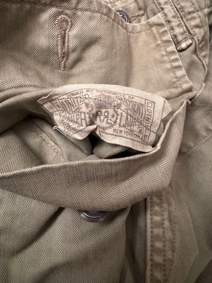 RRL ダブルアールエル ミリタリー パンツ 31 30 ヘリンボーン ベイカー