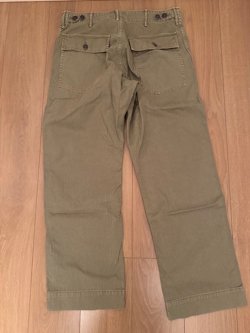 RRL ダブルアールエル ミリタリー パンツ 31 30 ヘリンボーン ベイカー