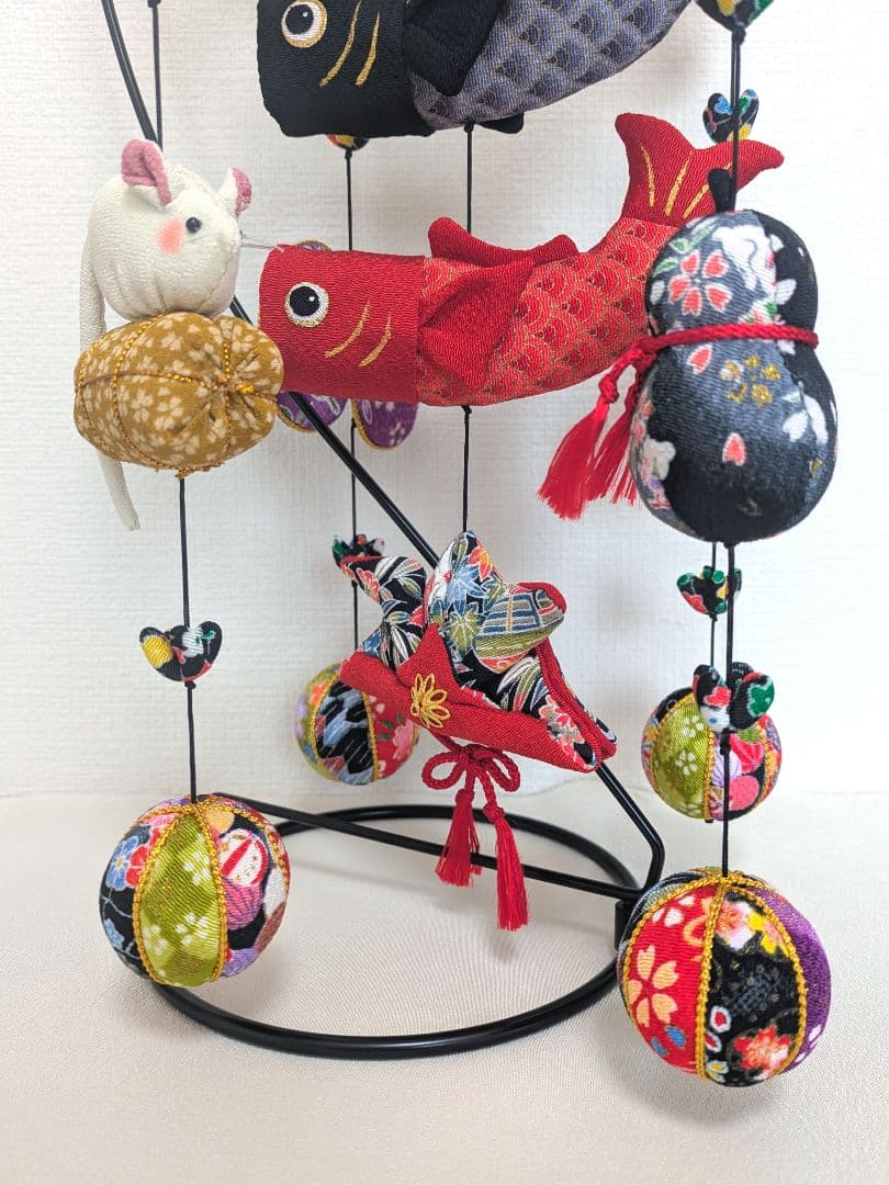 【 鯉のぼりの吊るし飾り 】ちりめん細工 輪飾り さげもん 端午の節句 子供の日
